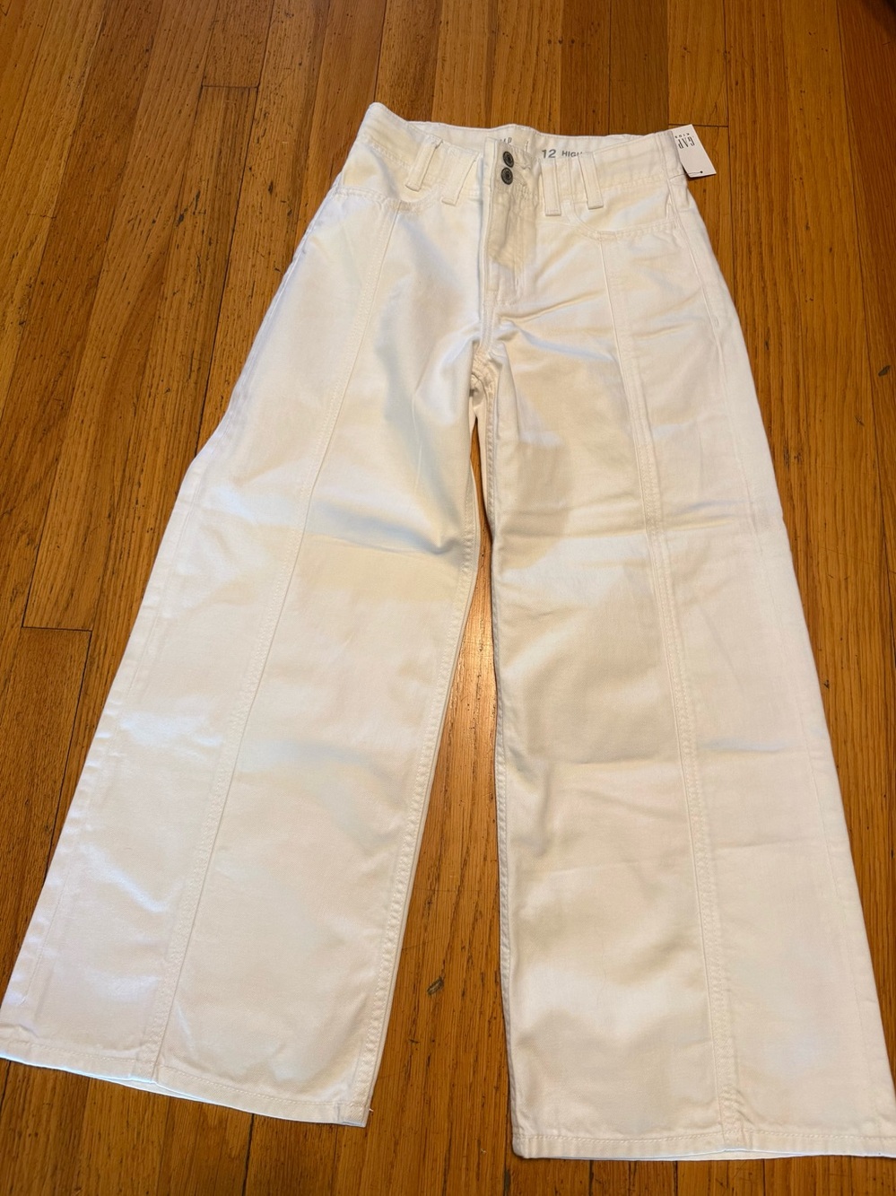 GAP Kids High Stride Wide Legged Pants w/ Front Seams